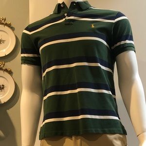 Polo Ralph Lauren Navy/Green/White Striped Polo